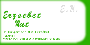erzsebet mut business card