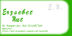 erzsebet mut business card